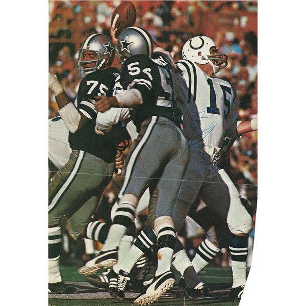 Chuck Howley signed magazine photo