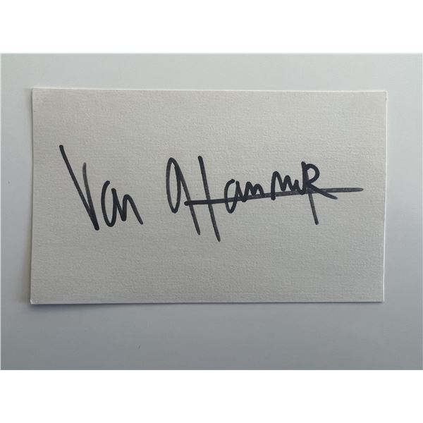 Van Hammer original signature