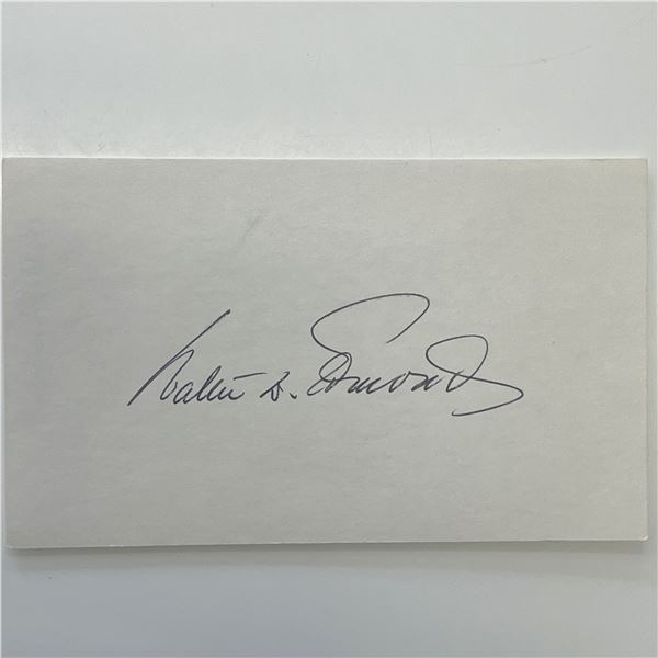 Walter D. Edmonds original signature
