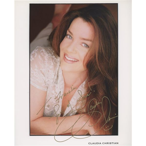 Claudia Christian signed photo