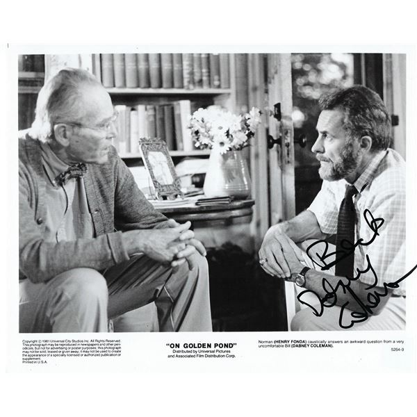 On Golden Pond Dabney Coleman signed movie photo