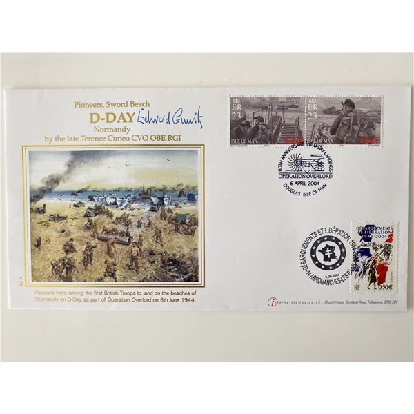 D-Day Normandy Signed 2004 First Day Cover