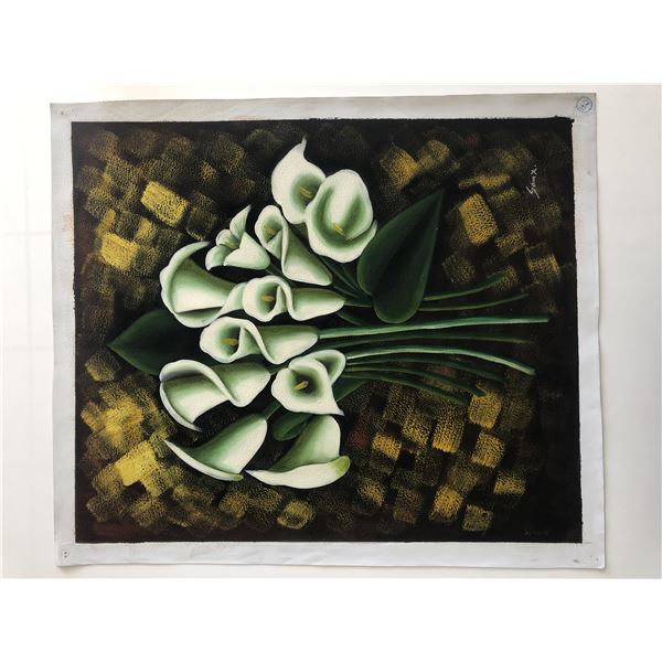 Peace Lillies original painting on canvas