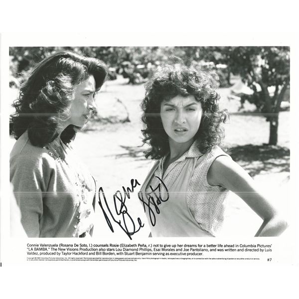 La Bamba Rosana DeSoto signed photo
