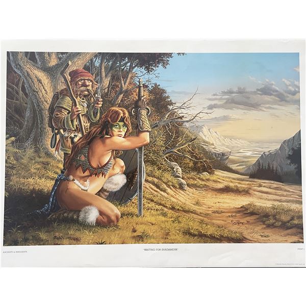 Ancients & Innocents - Waiting For Shadamehr Artwork  by Larry Elmore