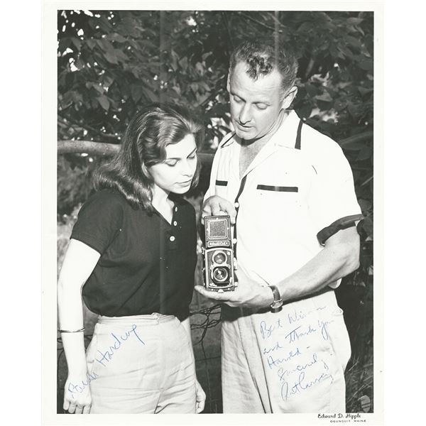 Art Carney and Paul Harding signed photo