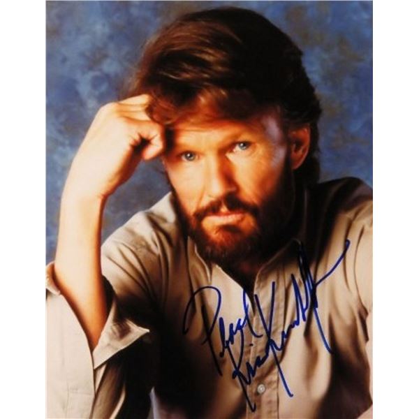 Kris Kristofferson signed portrait photo