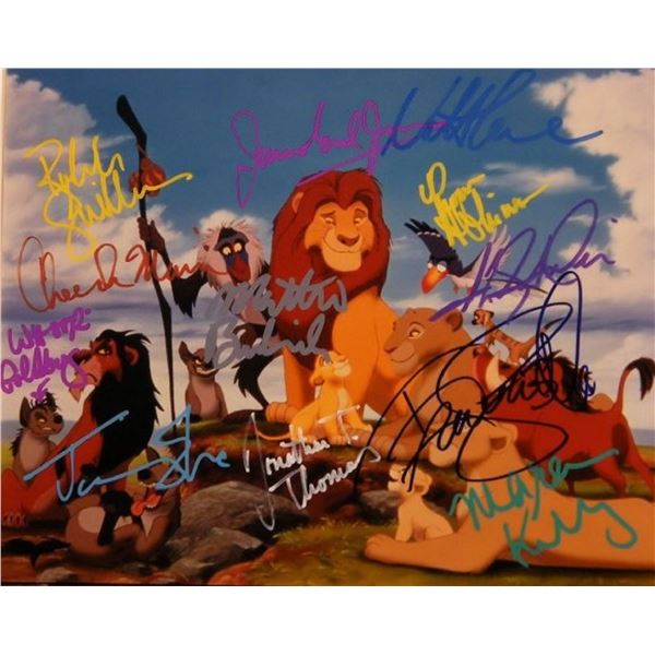 The Lion King cast signed photo