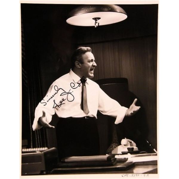 Lee J. Cobb signed movie still photo