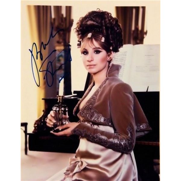 Barbra Streisand signed portrait photo