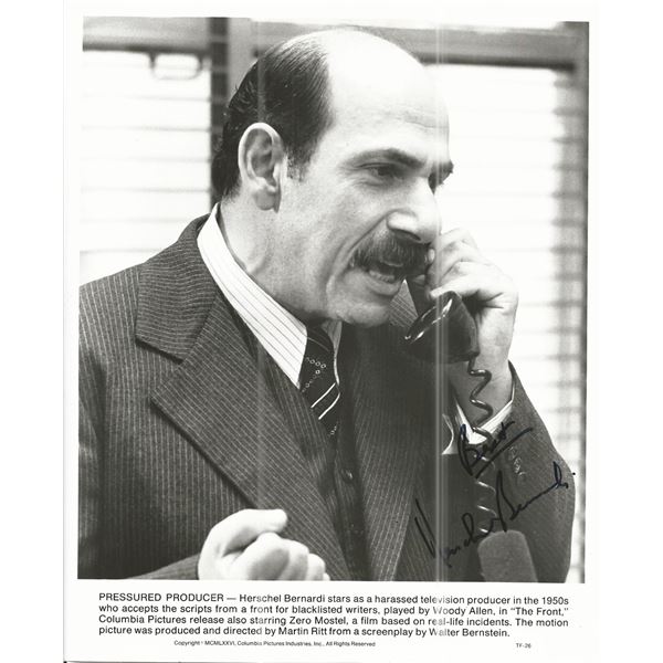 Herschel Bernardi signed photo
