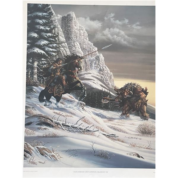 Ancients & Innocents - Shadamehr Encounters Baakesh VA Artwork by Larry Elmore