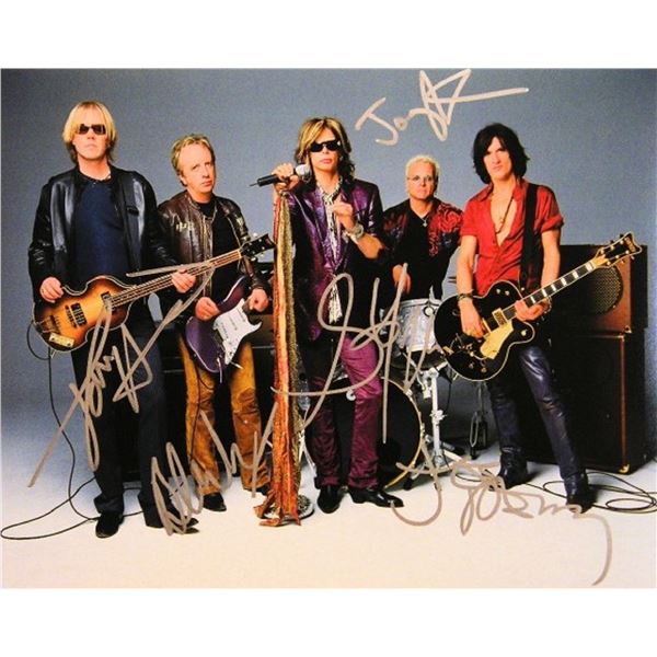 Aerosmith signed promo photo