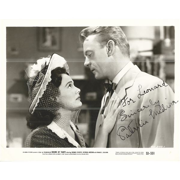 Drums of Tahiti Patricia Medina Signed Movie Photo