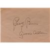 Image 1 : Gracie Allen and George Burns signature slip