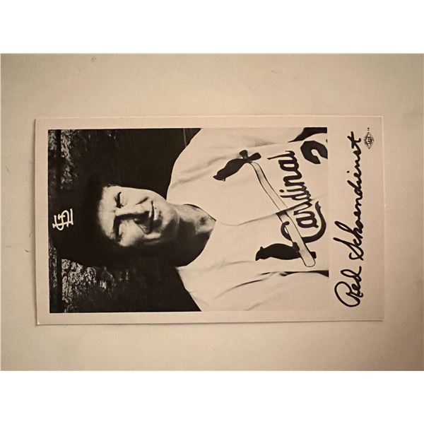 Red Schoendienst facsimile signed photo. 3x5 inches