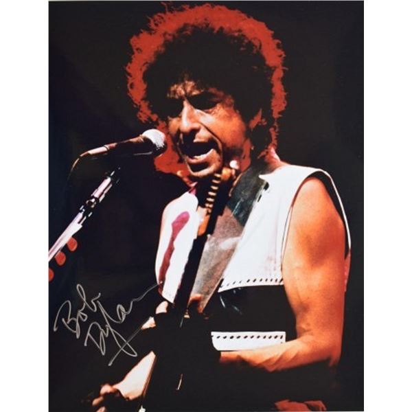 Bob Dylan signed promo photo