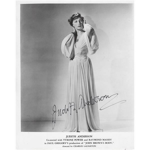 John Brown's Body Judith Anderson signed movie photo