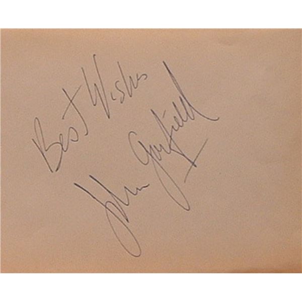 John Garfield signature slip