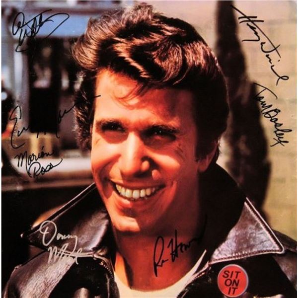 The Jukebox International compilation of Happy Days, Fonzie Favorites signed album