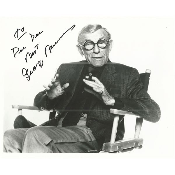George Burns signed photo
