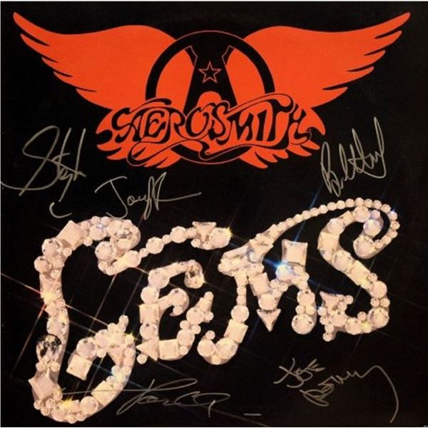 Aerosmith signed  Gems  album
