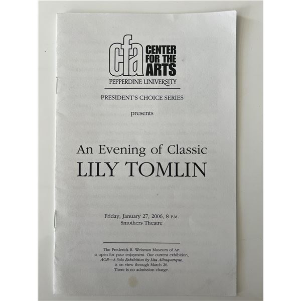 Lily Tomlin Center for the Arts program