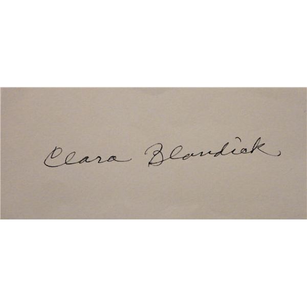 Wizard of Oz Clara Blandick signature slip