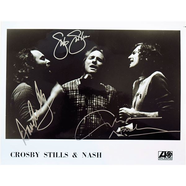 Crosby, Stills, & Nash signed promo photo