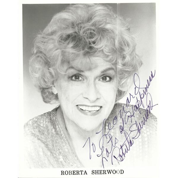 Roberta Sherwood signed photo