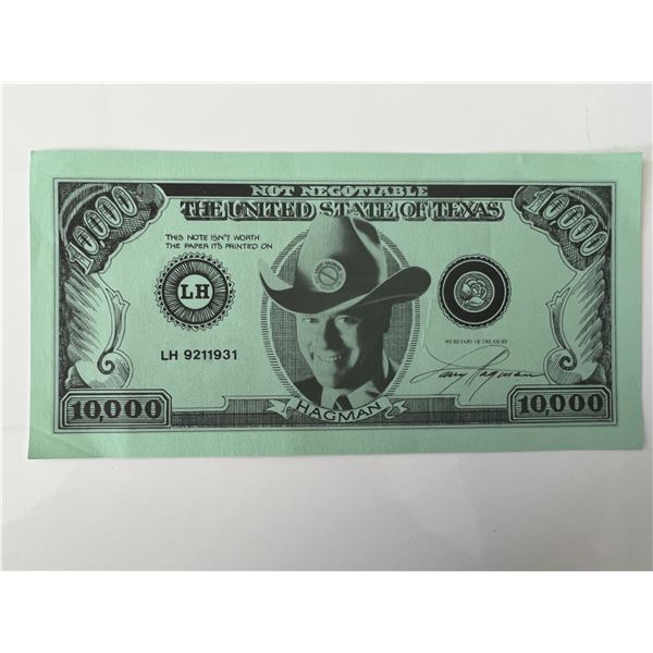 Larry Hagman money prop