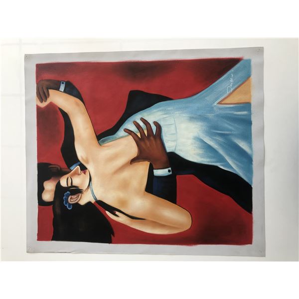 Dancing Poriginal painting on canvasners original painting on canvas