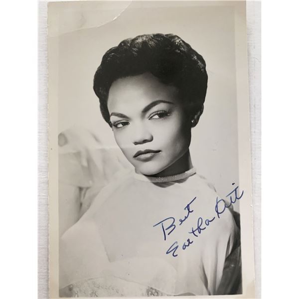 Eartha Kitt signed photo