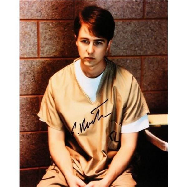 Edward Norton signed movie still photo