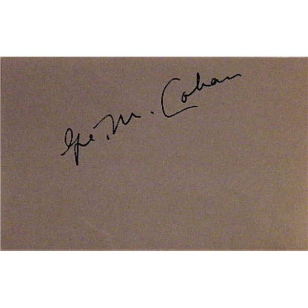 George M. Cohan signature slip