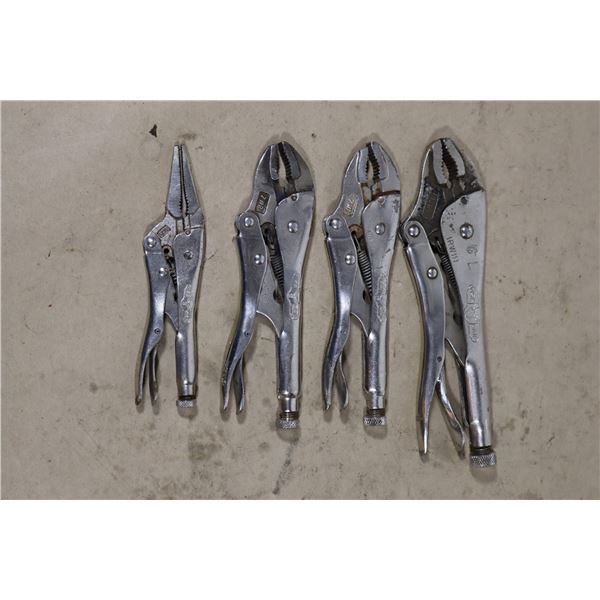 LOT DE 4 VISE GRIPS ASST
