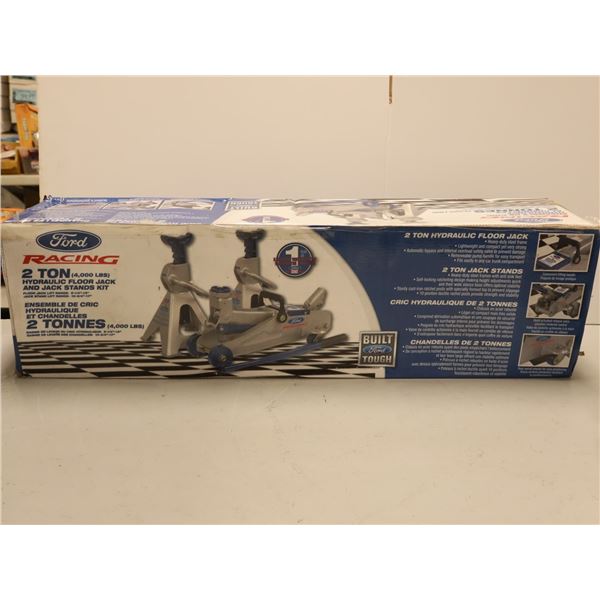 KIT DE CRIC DE PLANCHER HYDRAULIQUE 2t, DE SUPPORTS