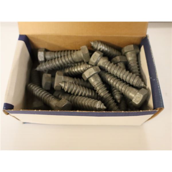 BTE DE 25 LAG BOLTS / TIRE FOND 5/8"x3"