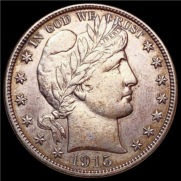 1915-S Barber Half Dollar CHOICE AU
