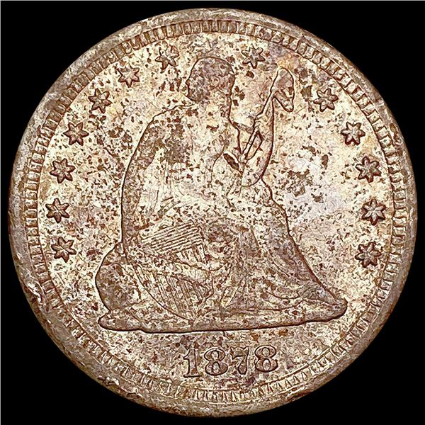 1878-CC Seated Liberty Quarter NEARLY UNCIRCULATED