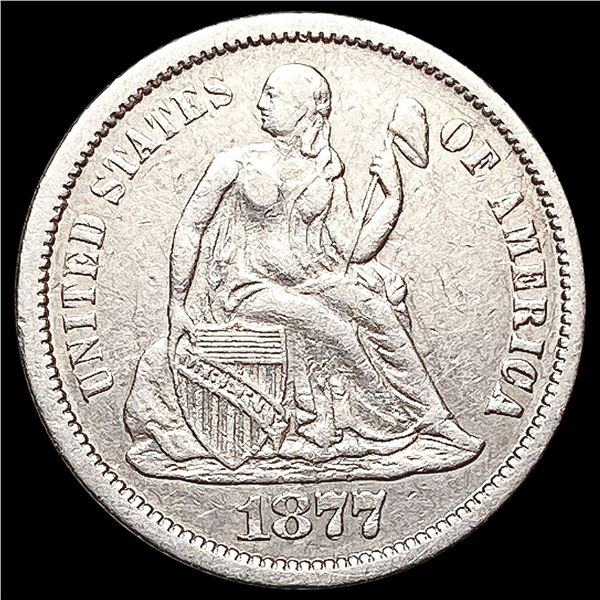 1877-CC Seated Liberty Dime CLOSELY UNCIRCULATED