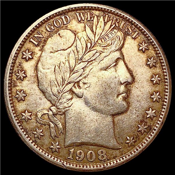 1908-D Barber Half Dollar CHOICE AU