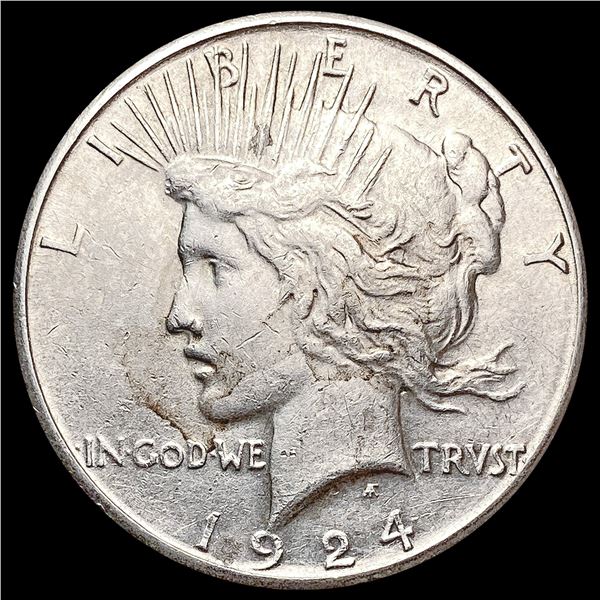 1924-S Silver Peace Dollar CLOSELY UNCIRCULATED