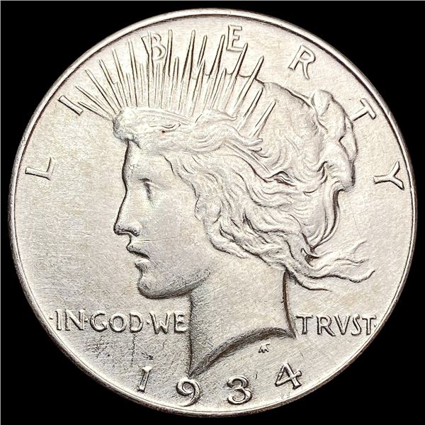 1934 Silver Peace Dollar CLOSELY UNCIRCULATED