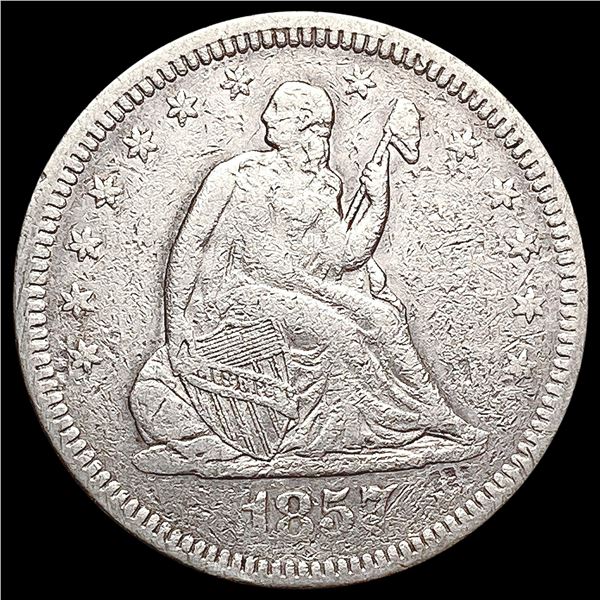 1857-O Seated Liberty Quarter LIGHTLY CIRCULATED