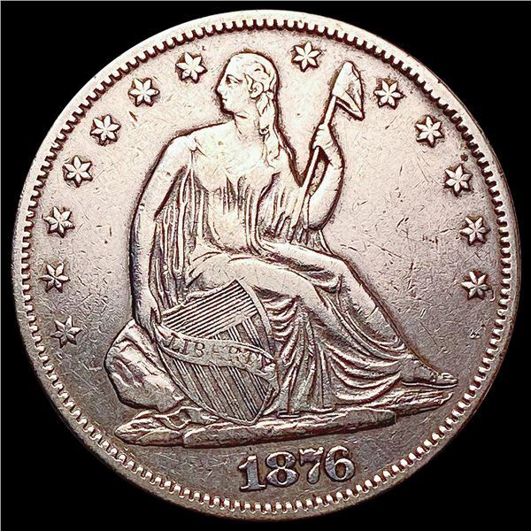 1876-S Seated Liberty Half Dollar NEARLY UNCIRCULA