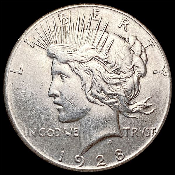 1928 Silver Peace Dollar CLOSELY UNCIRCULATED