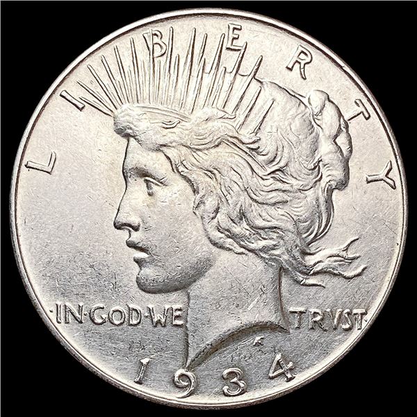1934 Silver Peace Dollar CLOSELY UNCIRCULATED