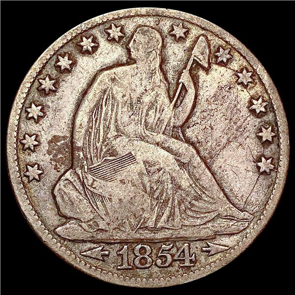 1854-O Seated Liberty Half Dollar NICELY CIRCULATE