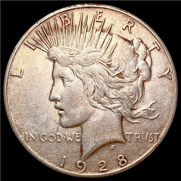 1928 Silver Peace Dollar CLOSELY UNCIRCULATED